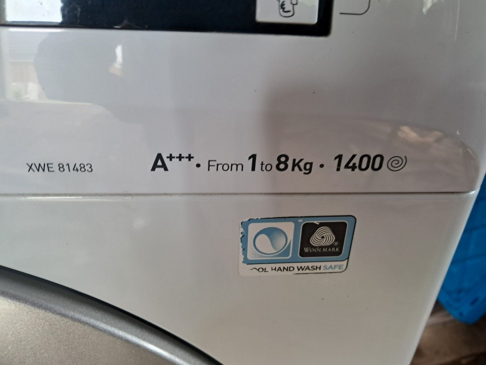 Indesit XWE 81483 Wasmachine A+++ 8kg 1400 toeren, Witgoed en Apparatuur, 1200 tot 1600 toeren, Gebruikt, Energieklasse A of zuiniger
