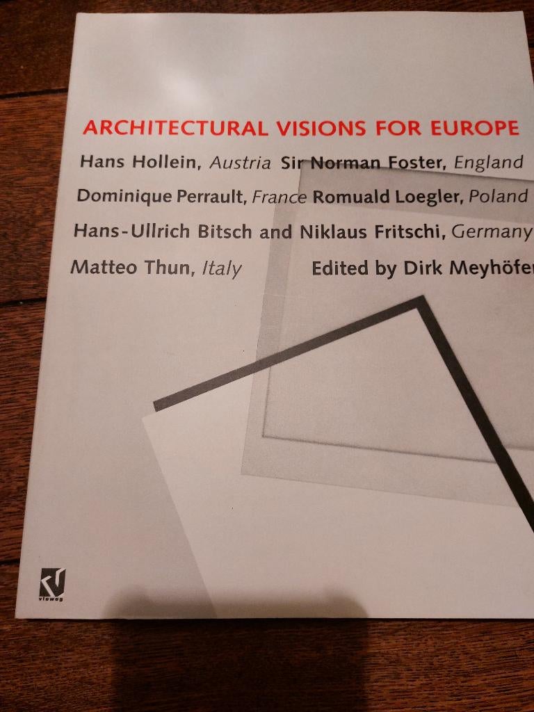 Architectural visions for Europe+Nederl. BOUWK. + AMERICANA, Ophalen of Verzenden, Zo goed als nieuw, Architecten