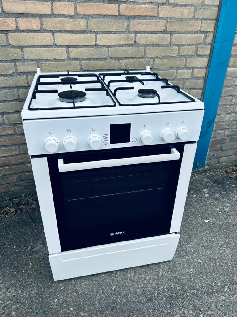 Bosch Gasfornuis 4Pits met Oven | Garantie & Bezorgen, Witgoed en Apparatuur, Fornuizen, Ophalen, 60 cm of meer, 4 kookzones, Zo goed als nieuw