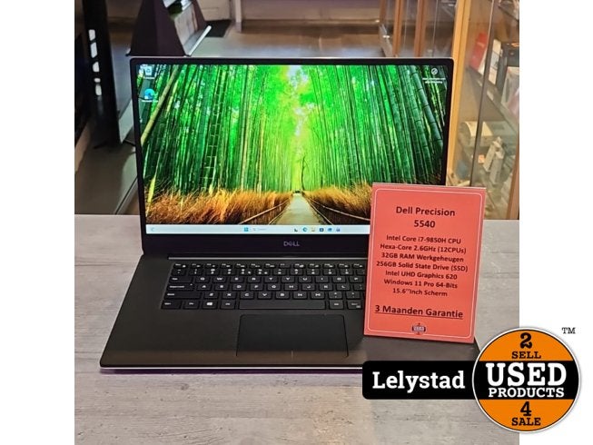Dell Precision 5540 i7-9850H 32GB/256GB SSD Win 11 Pro, Computers en Software, Windows Laptops, Dell, Gebruikt, Support@Dell.com