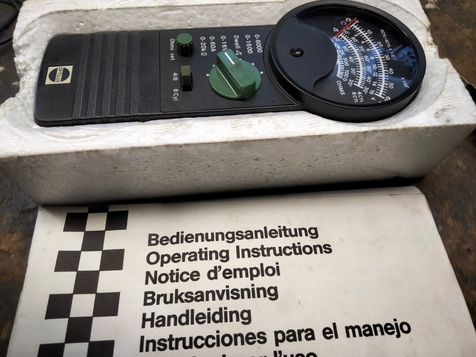 Optilux Contacthoek Meter - Compleet met Handleiding, Ophalen, Gebruikt