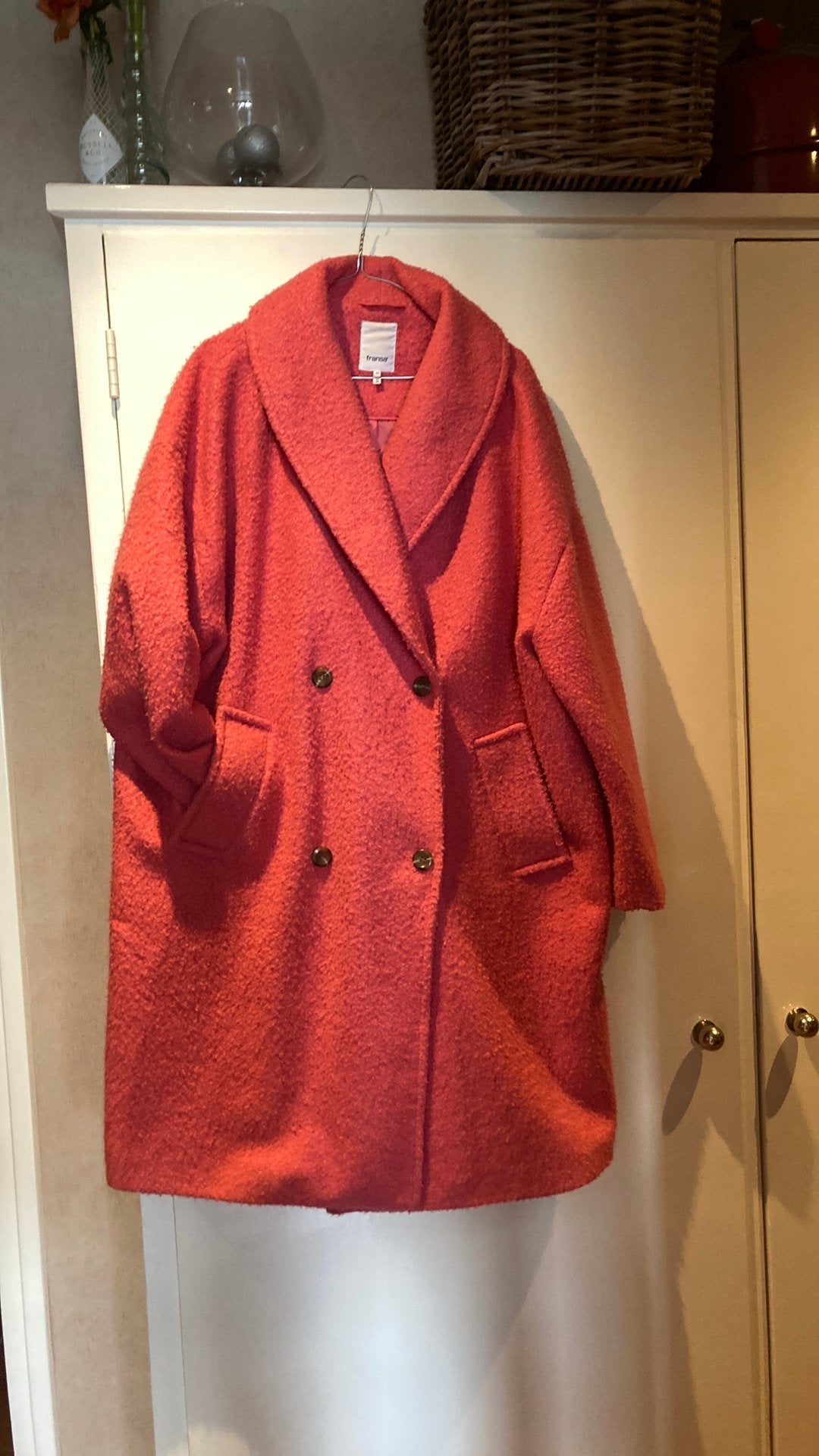 Winterjas Fransa maat 48, Ophalen of Verzenden, Zo goed als nieuw, Maat 46/48 (XL) of groter, Roze