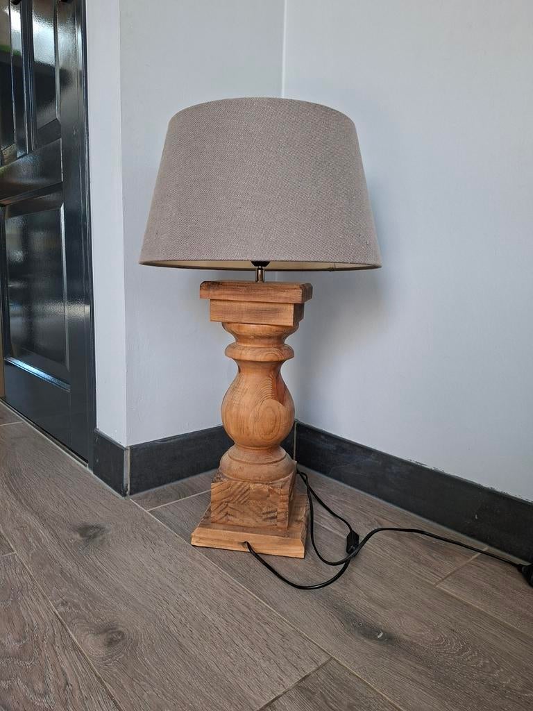 Balusterlamp, Huis en Inrichting, Lampen | Tafellampen, Ophalen, 50 tot 75 cm, Stof, Landelijk