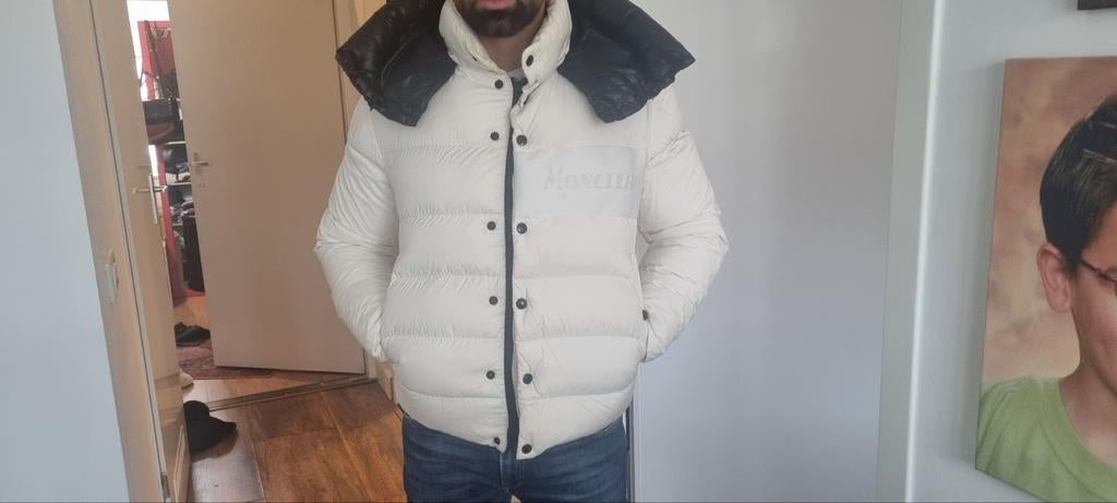 Moncler heren  jas, Moncler, Wit, Overige maten, Ophalen of Verzenden