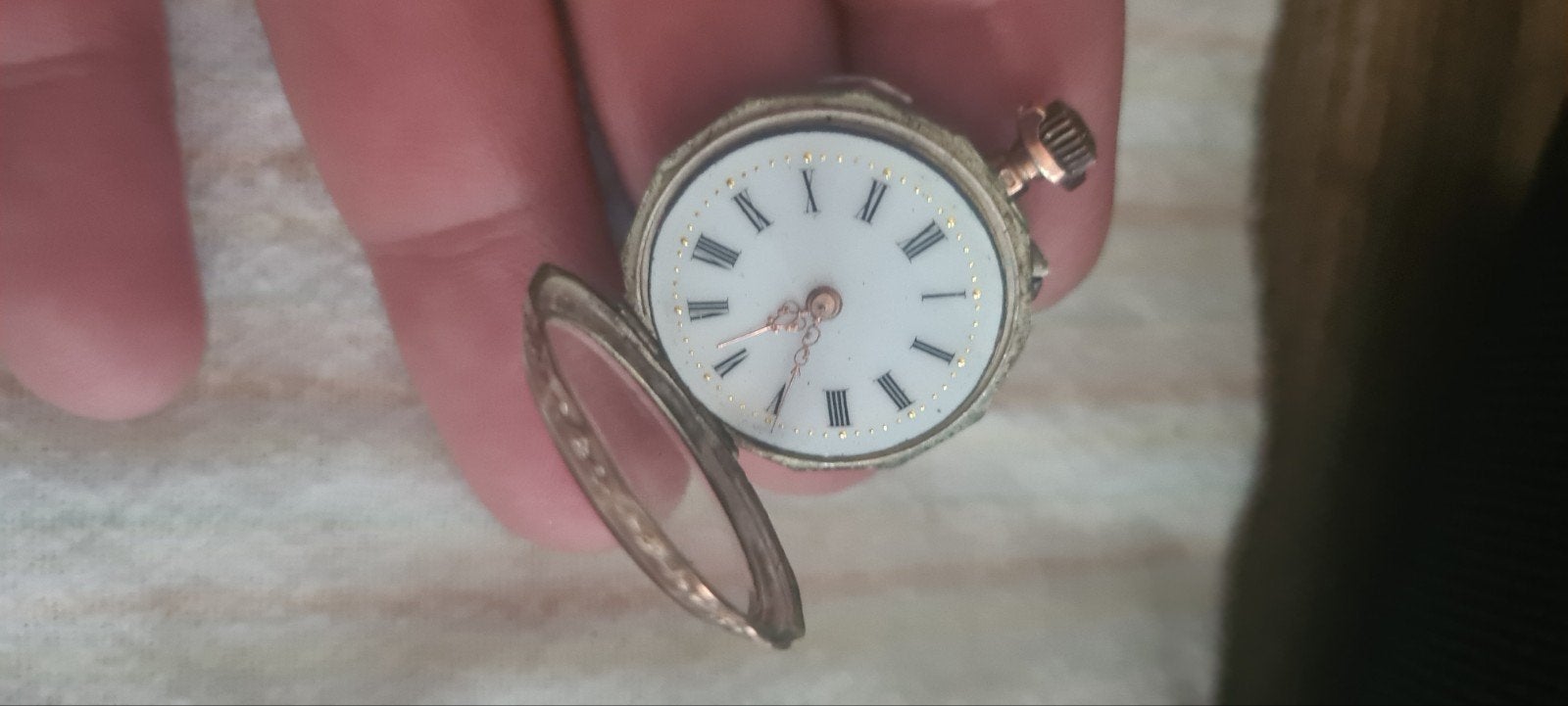 Antiek Zwitsers Zakhorloge Galonné Stijl Zilver/Goud c.1900, Ophalen, Zilver, Overige typen, Verguld