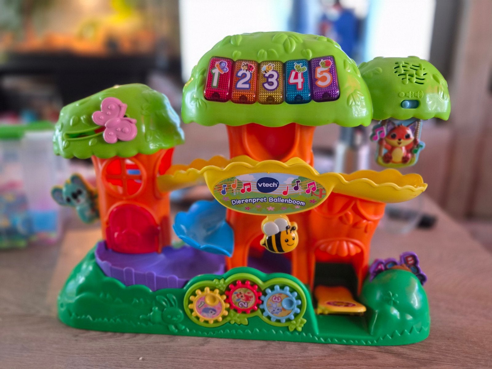V-tech dierenpret Ballenboom (zonder orginele ballen), Kinderen en Baby's, Ophalen of Verzenden, Zo goed als nieuw