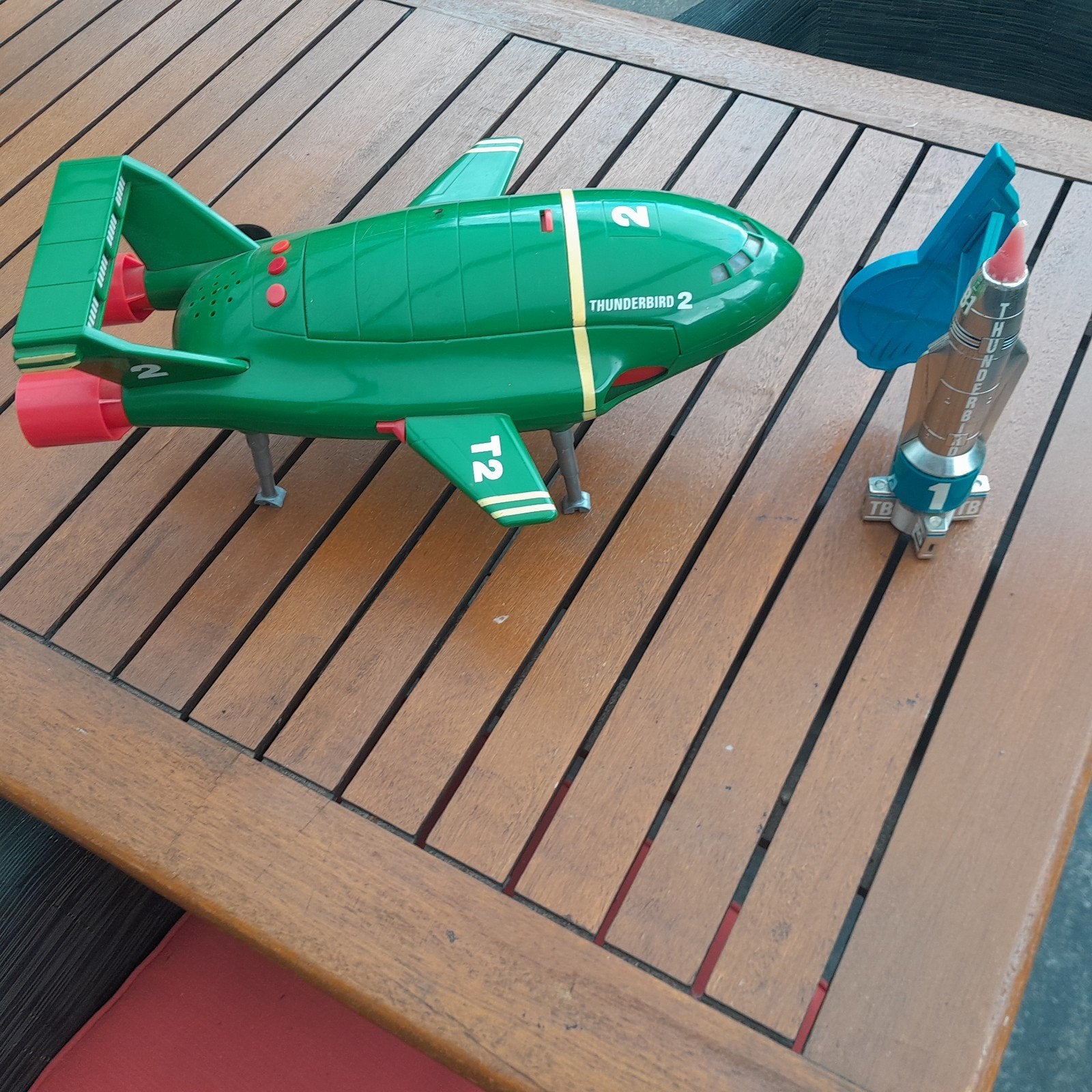 Thunderbirds 1 en 2, Verzamelen, Speelgoed, Ophalen, Gebruikt
