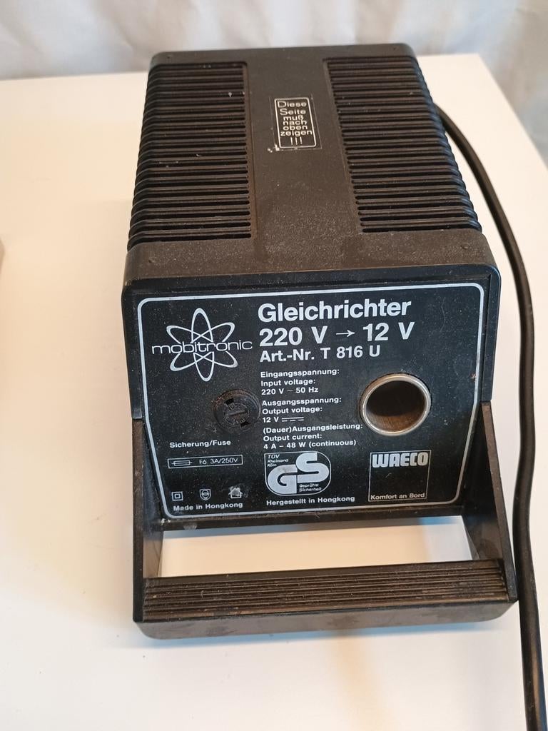 Waeco Mobitronic Gleichrichter 220V naar 12V Omvormer, Ophalen of Verzenden, Gebruikt, Universele onderdelen
