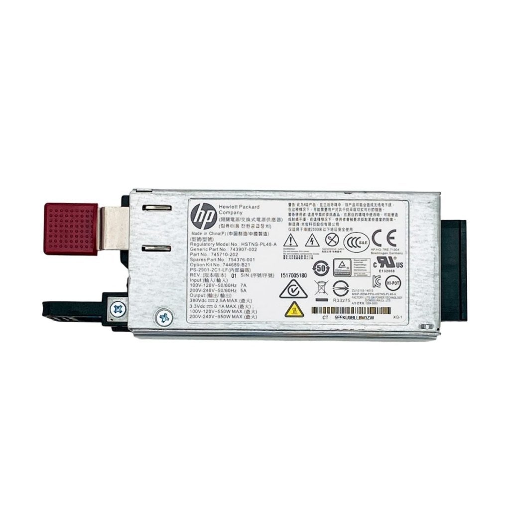 HPE 900W Power Supply HSTNS-PL48-A 745710-202 744689-B21, Computers en Software, Hewlett Packard Enterprise B.V., Info@hpe.com