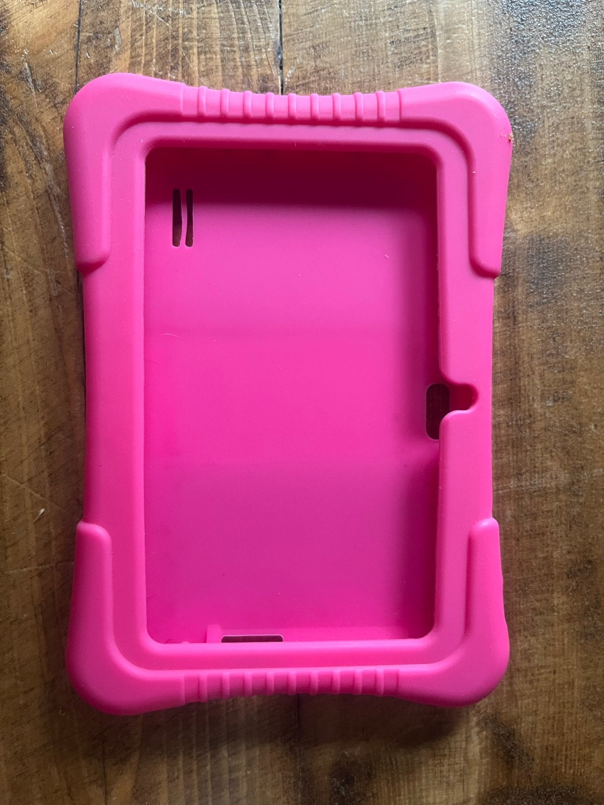 Roze siliconen tablet hoes met standaard - 7 inch zinly, Computers en Software, Tablet-hoezen, Gebruikt, Bescherming voor- en achterkant