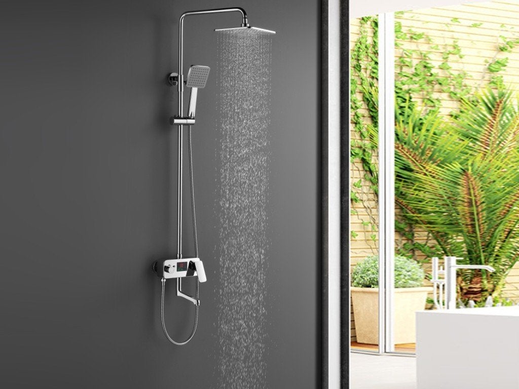 Luxe opbouw regendouche digitaal display gebruikt, Ophalen, Douche