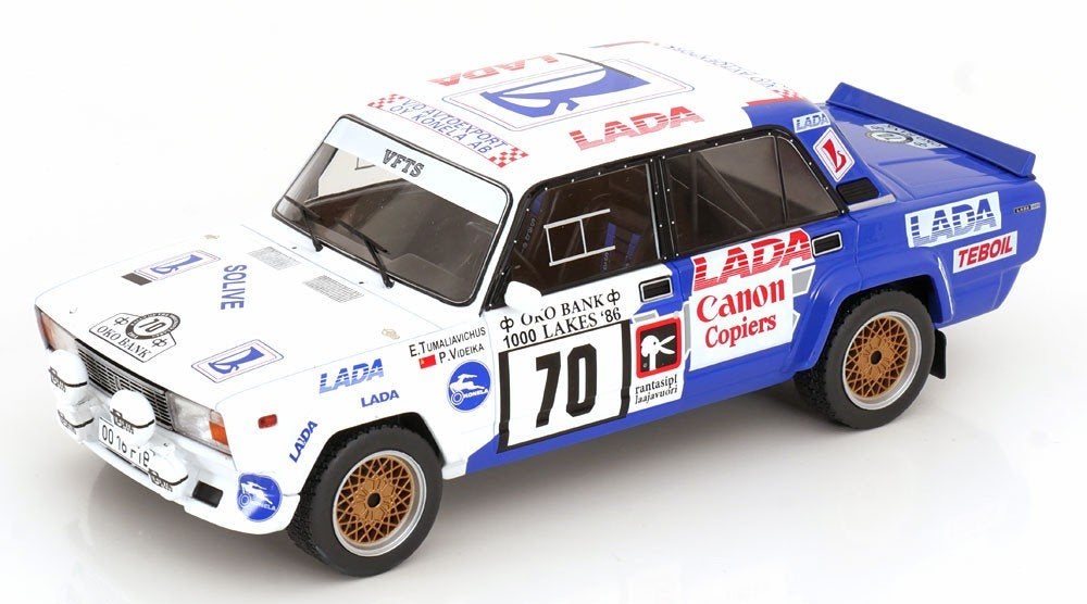 Lada 2105 VFTS No.70 1000 Lakes Rally 1986, 1/18, IXO, Overige merken, Auto, ., IXO