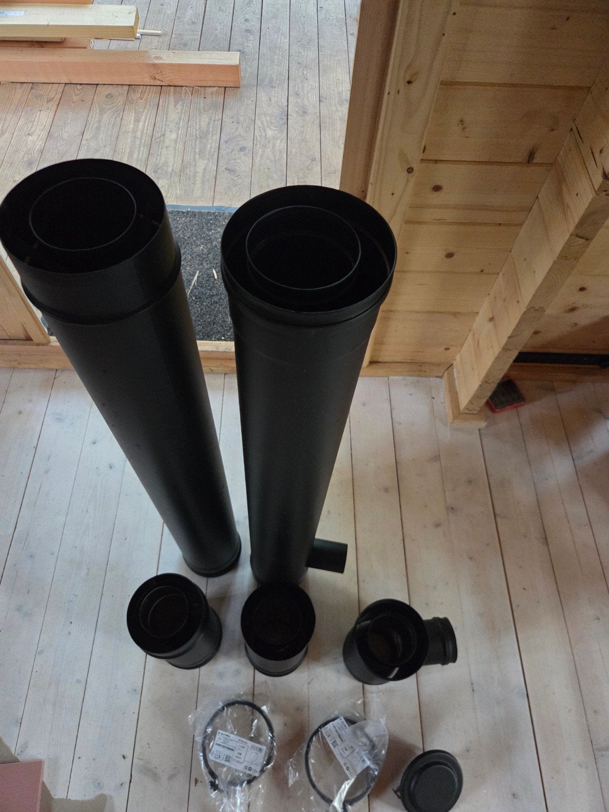 Pelletkachel uitlaat schoorsteen set, Doe-het-zelf en Verbouw, Pvc, Overige typen, Nieuw, Ophalen of Verzenden