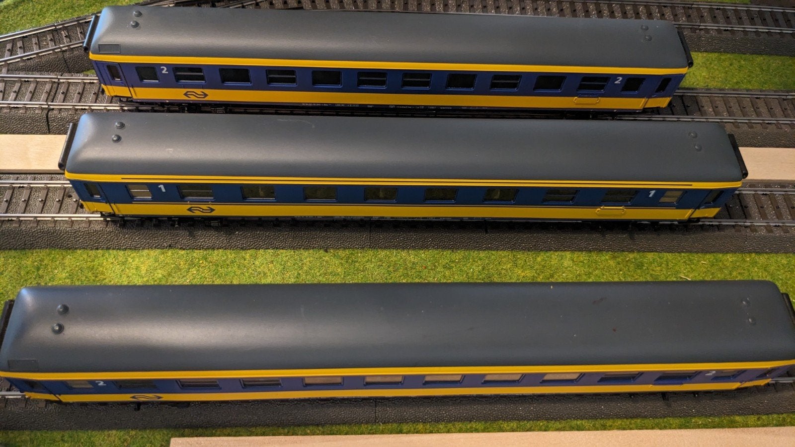 Märklin H0 3x NS sneltreinrijtuigen 1e en 2e klas ick, Wisselstroom, Wagon, Ophalen of Verzenden, Märklin