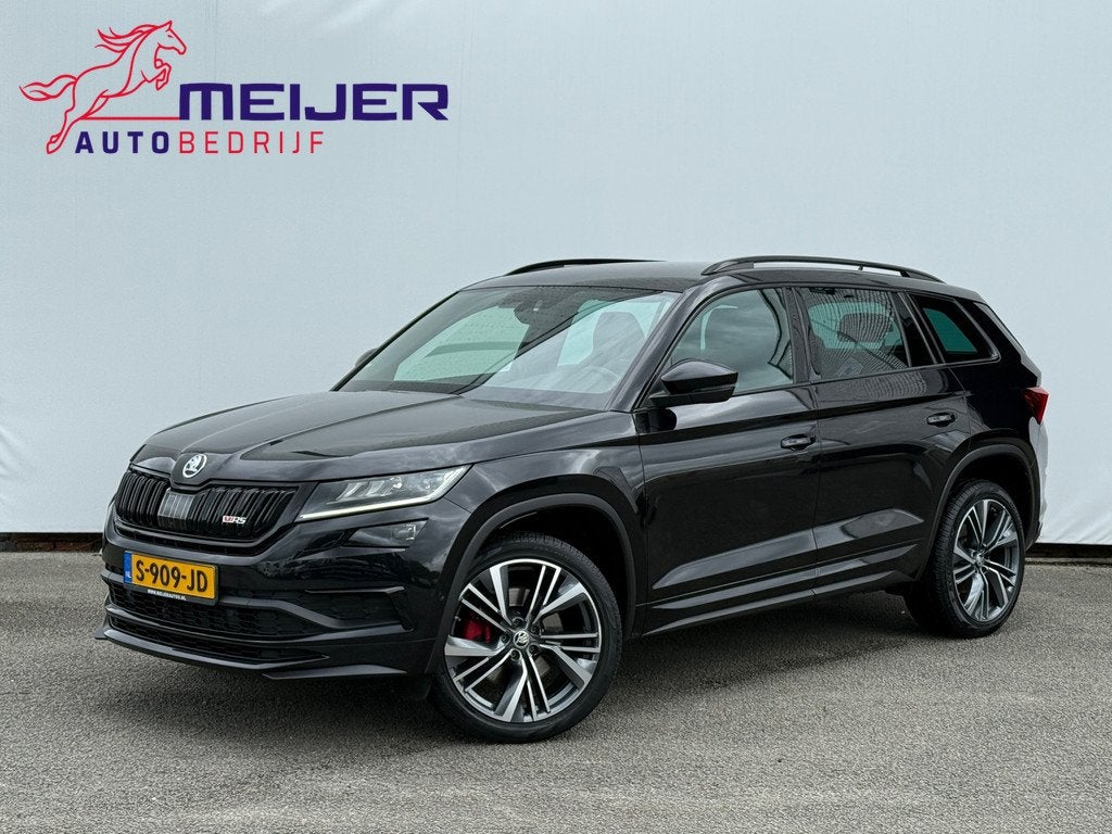 Skoda Kodiaq 2.0 TDI 4x4 RS Business 240 PK|Stoelverwarming, Auto's, Skoda, Gebruikt, 4 cilinders, Zwart, Bedrijf