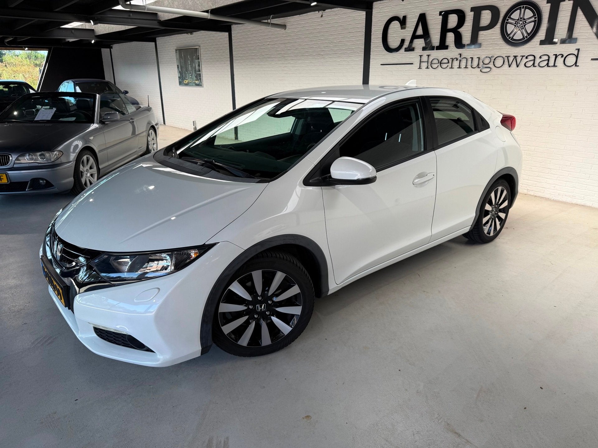 Honda Civic 1.4 Sport Business Edition 2015 Parelmoerwit Cam, Auto's, Voorwielaandrijving, Euro 5, Gebruikt, 4 cilinders