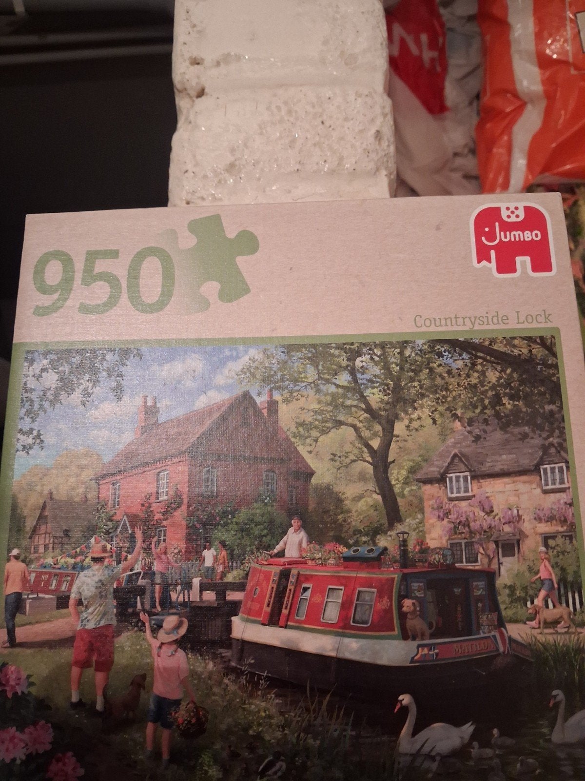 4 jumbo puzzels, Ophalen, 500 t/m 1500 stukjes, Zo goed als nieuw