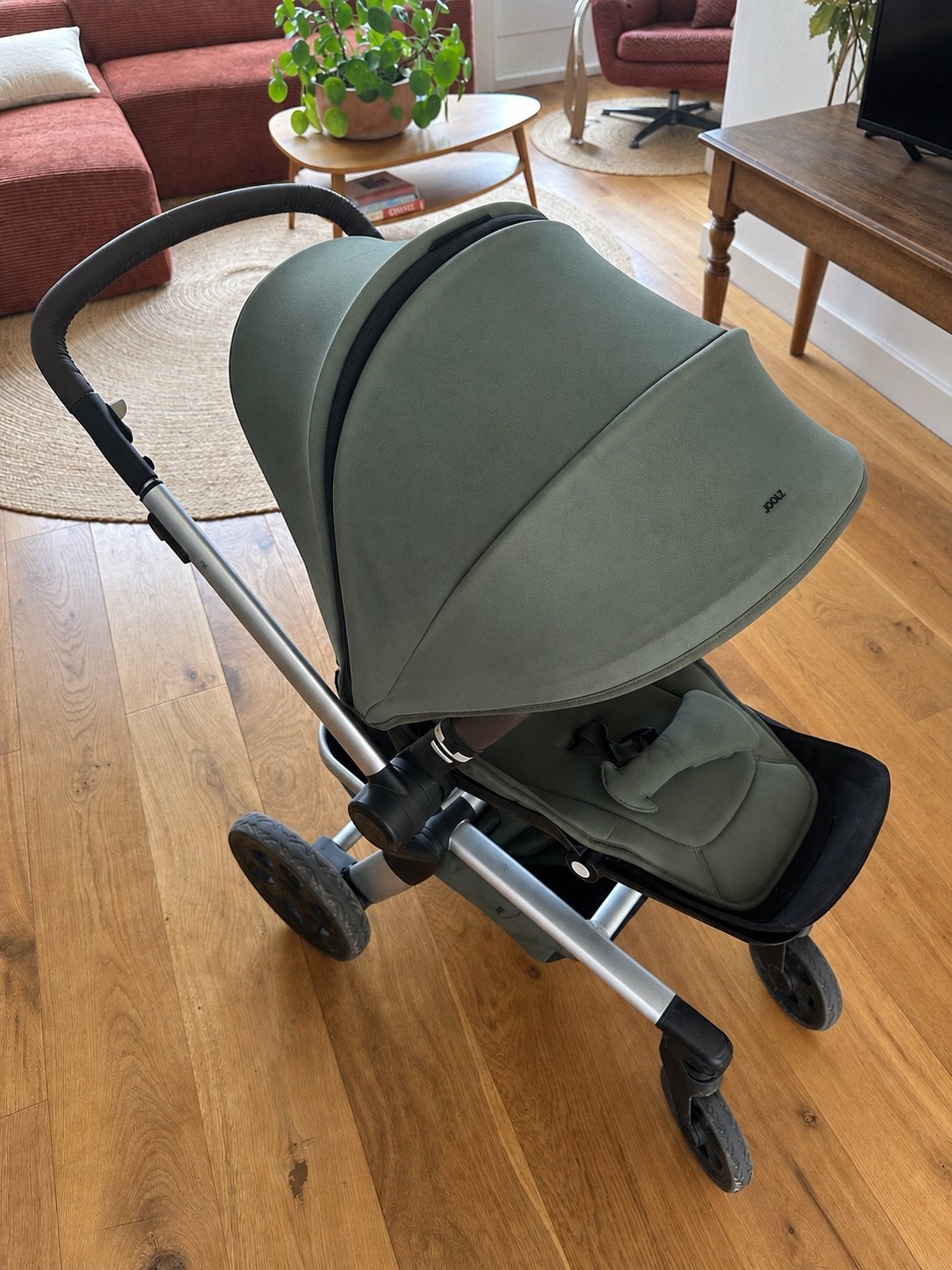 Joolz Hub Kinderwagen - Marvellous Green (2019), Ophalen, Gebruikt, Kinderwagen, Met reiswieg