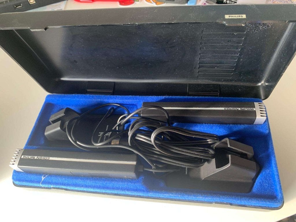 Vintage PHILIPS microfoon N8403 setje, Ophalen of Verzenden