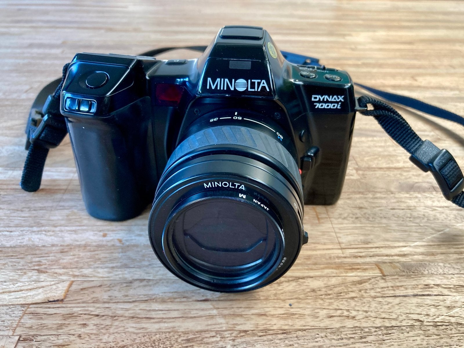 Minolta Dynax 7000i Spiegelreflexcamera met AF Zoom lens, Audio, Tv en Foto, Fotocamera's Analoog, Ophalen of Verzenden, Gebruikt