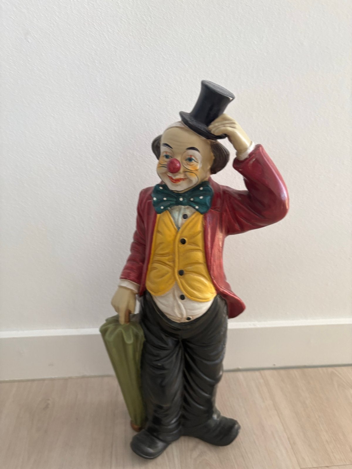 Vintage Clown Beeld - Decoratieve Paraplubak, Antiek en Kunst, Ophalen