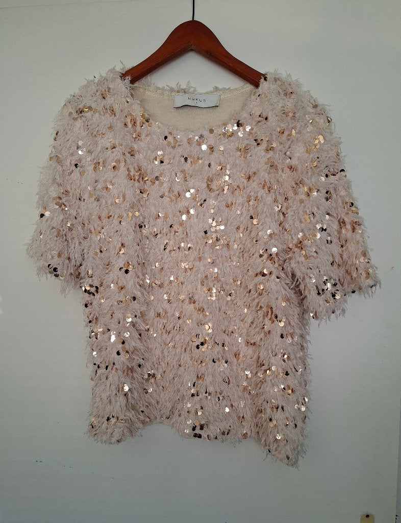 Mooie Nukus top L, Kleding | Dames, Beige, Maat 42/44 (L), Ophalen of Verzenden, Nukus