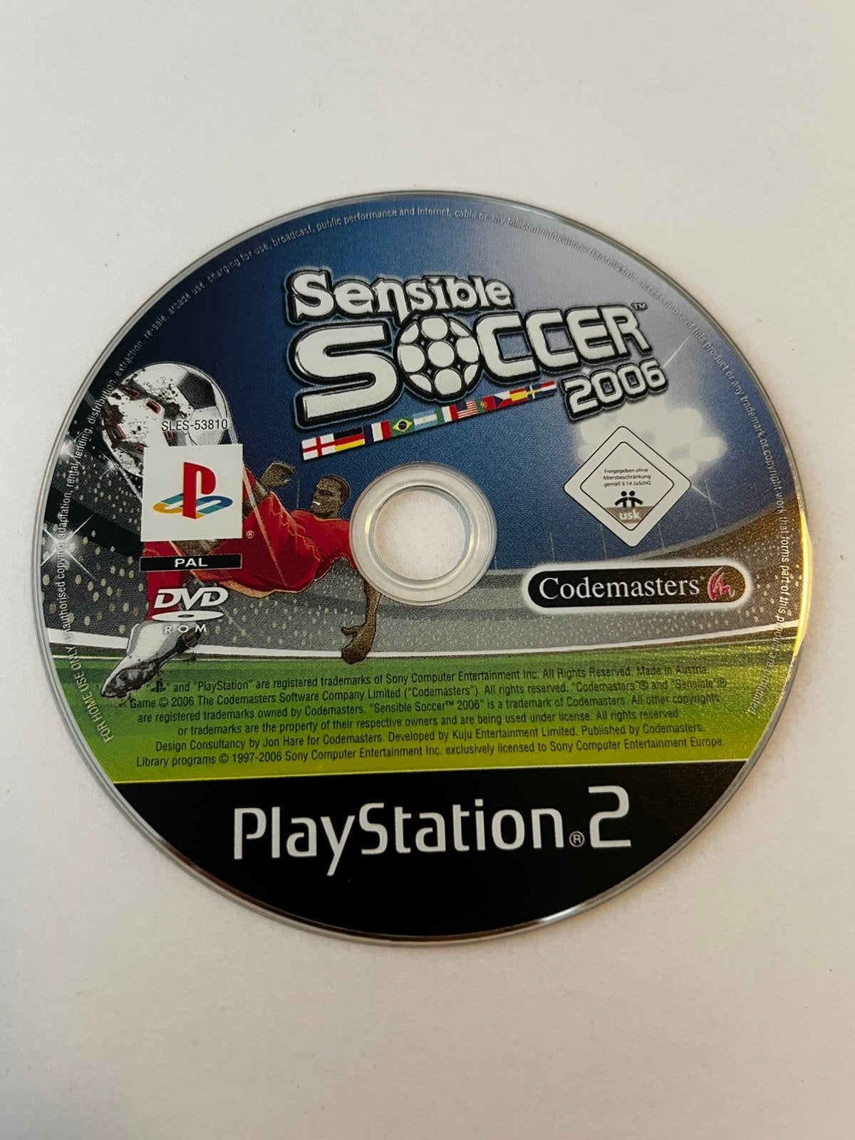 Sensible soccer ps2, 1 speler, Ophalen of Verzenden, Zo goed als nieuw, Vanaf 3 jaar