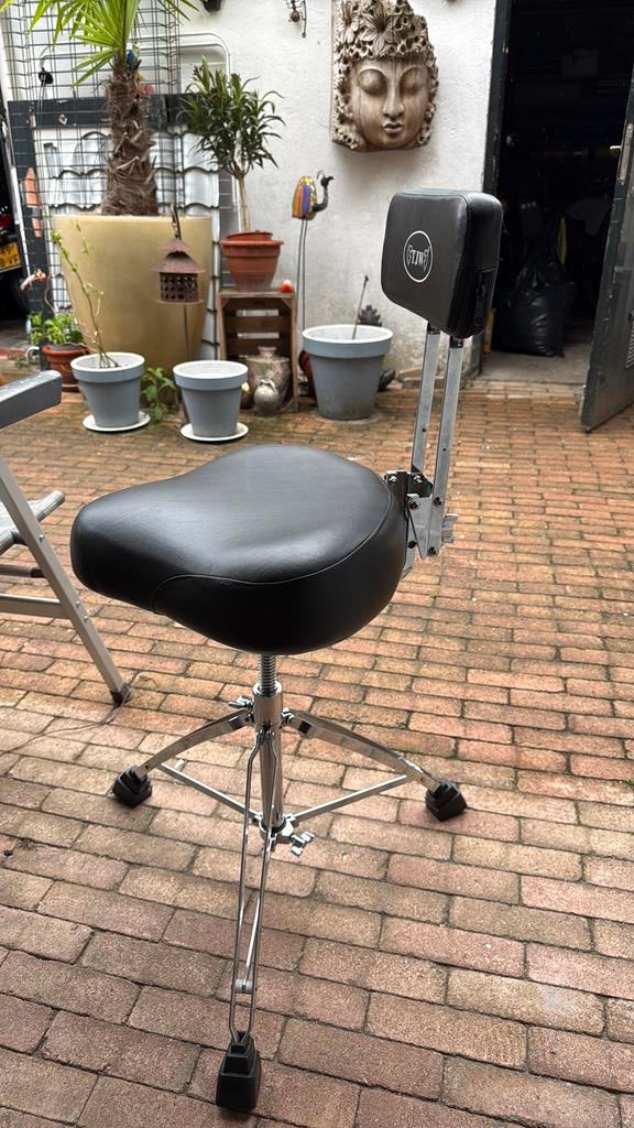 Drum krukje met rugleuning, Ophalen, Zo goed als nieuw, Overige merken
