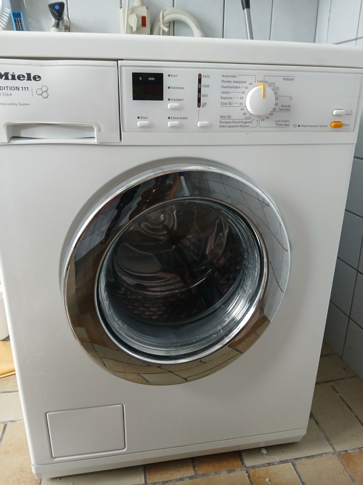 Miele wasmachine, Ophalen, Gebruikt, 1200 tot 1600 toeren, 85 tot 90 cm