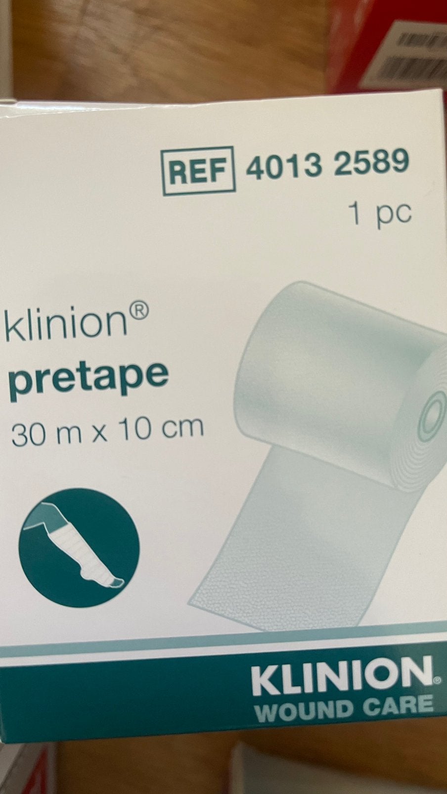 Nieuwe rol in verpakking Klinion pretape 30meter bij 10cm, Ophalen of Verzenden, Nieuw