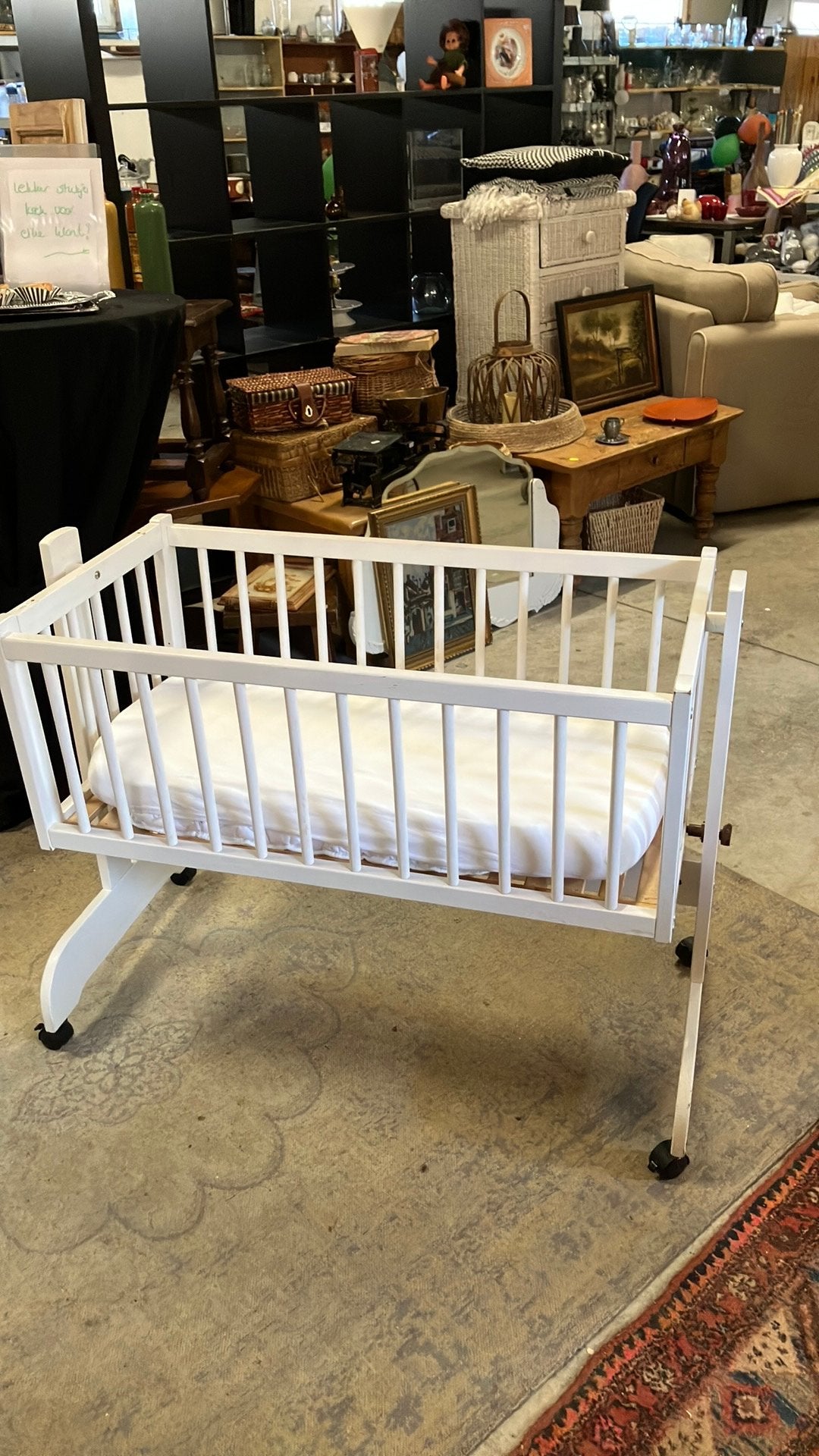 Wieg schommelwieg Co Sleeper, Kinderen en Baby's, Ophalen, Zo goed als nieuw, Wieg