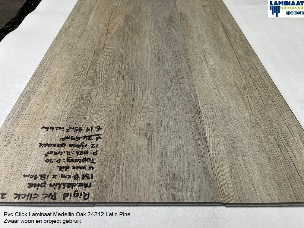 Pvc Click Laminaat Medellin Oak 24242 Moduleo Linea, 75 m² of meer, Pvc click Landhuisdeel, Grijs, Nieuw