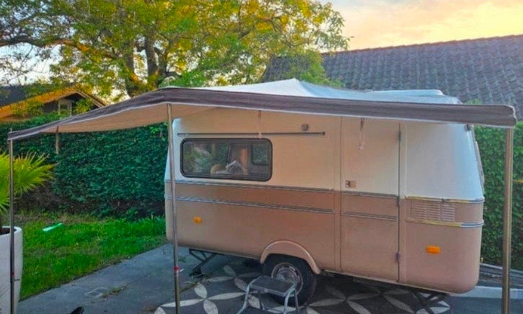 Retro/Vintage voortent en/of luifel voor kleine caravan, Ophalen, Tot en met 2