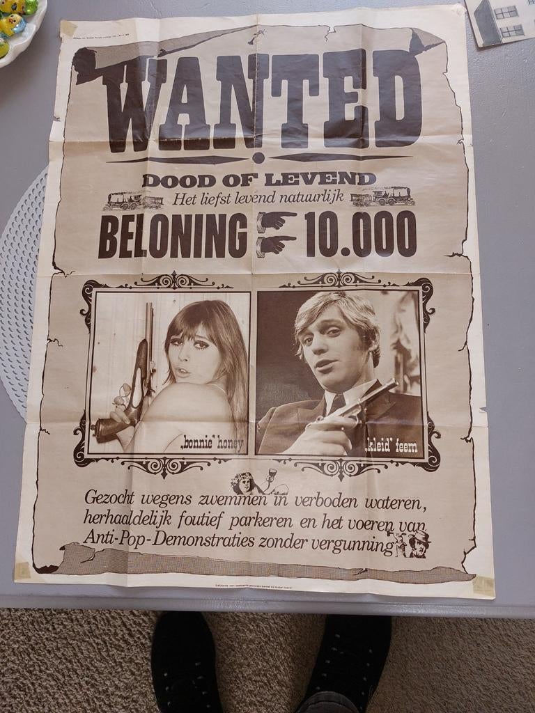 Oude poster , krant oid., Ophalen of Verzenden, Gebruikt, A1 t/m A3, Overige onderwerpen