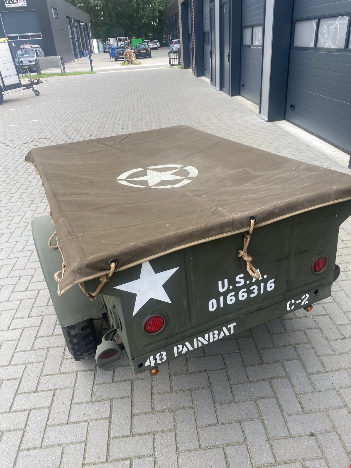 Willys MBT trailer, Ophalen, Gebruikt