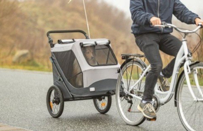 Trixie fietskar M + wiel 
en koppelstuk., Overige merken, Goederen, Opvouwbaar, Ophalen of Verzenden