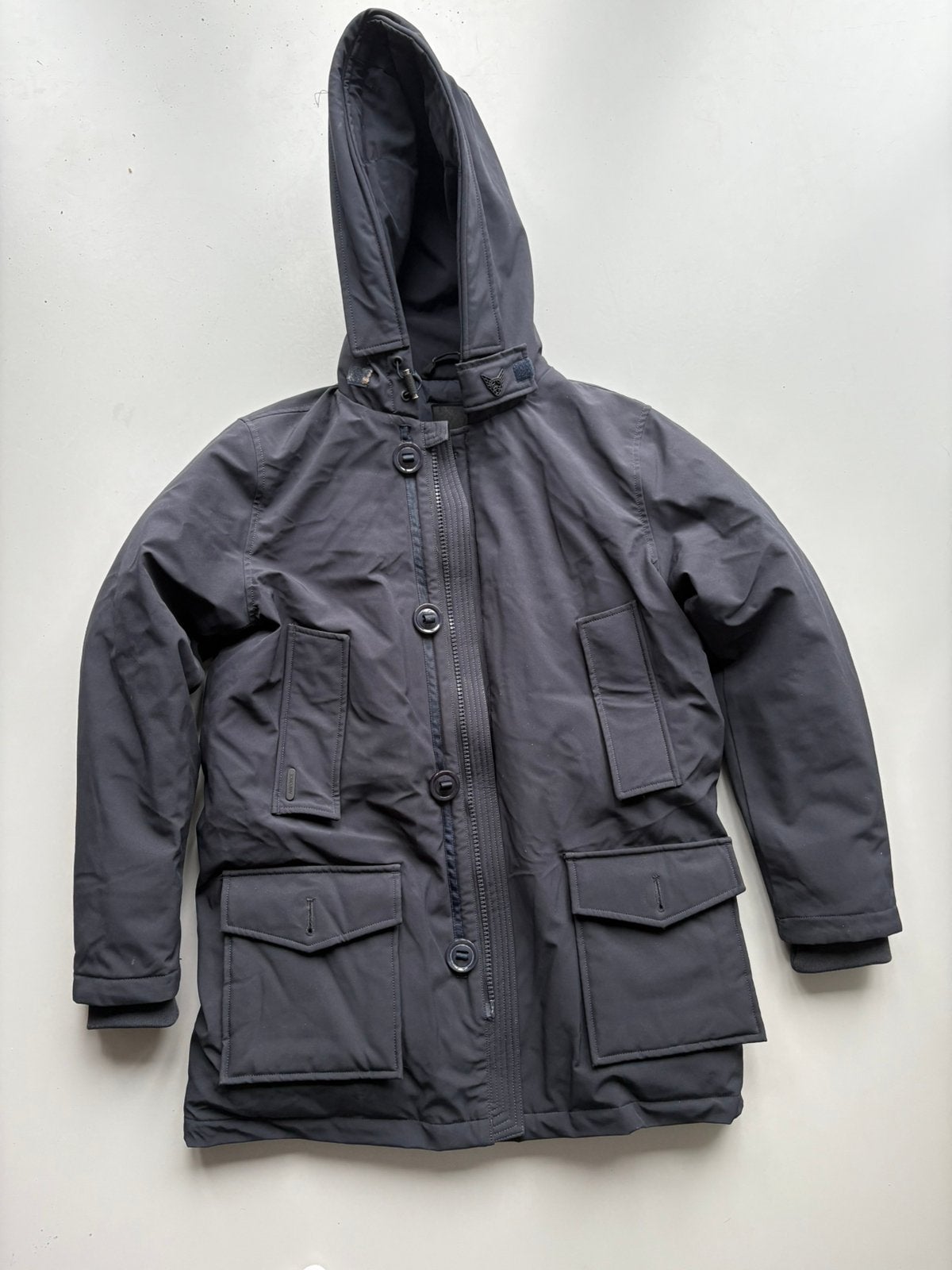 Donkerblauwe Airforce winterjas, Ophalen, Zo goed als nieuw, Jongen, Jas