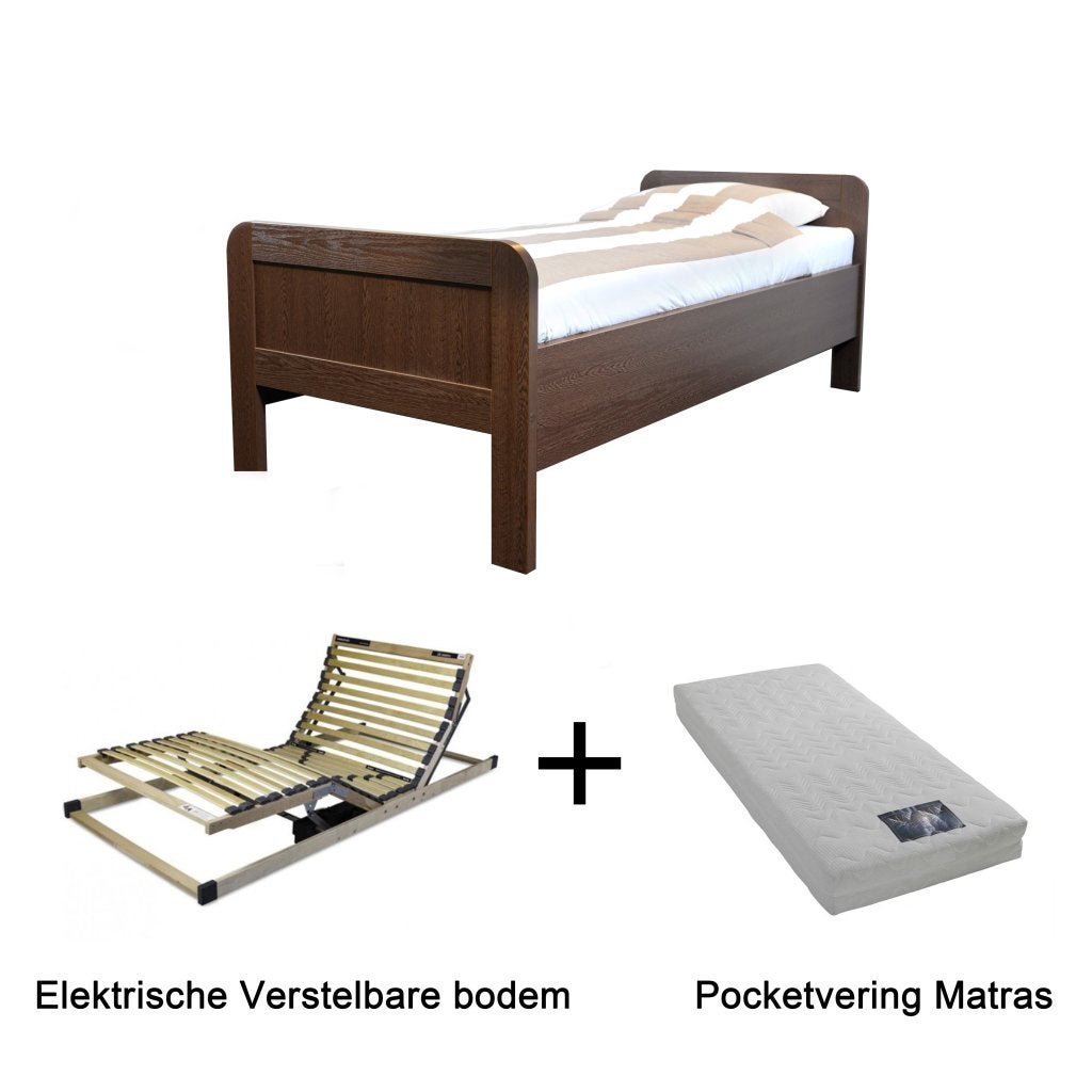 Actie 3 - Seniorenbed met elektrische bodem de luxe en matra, Niet ingevuld, Niet ingevuld, Niet ingevuld
