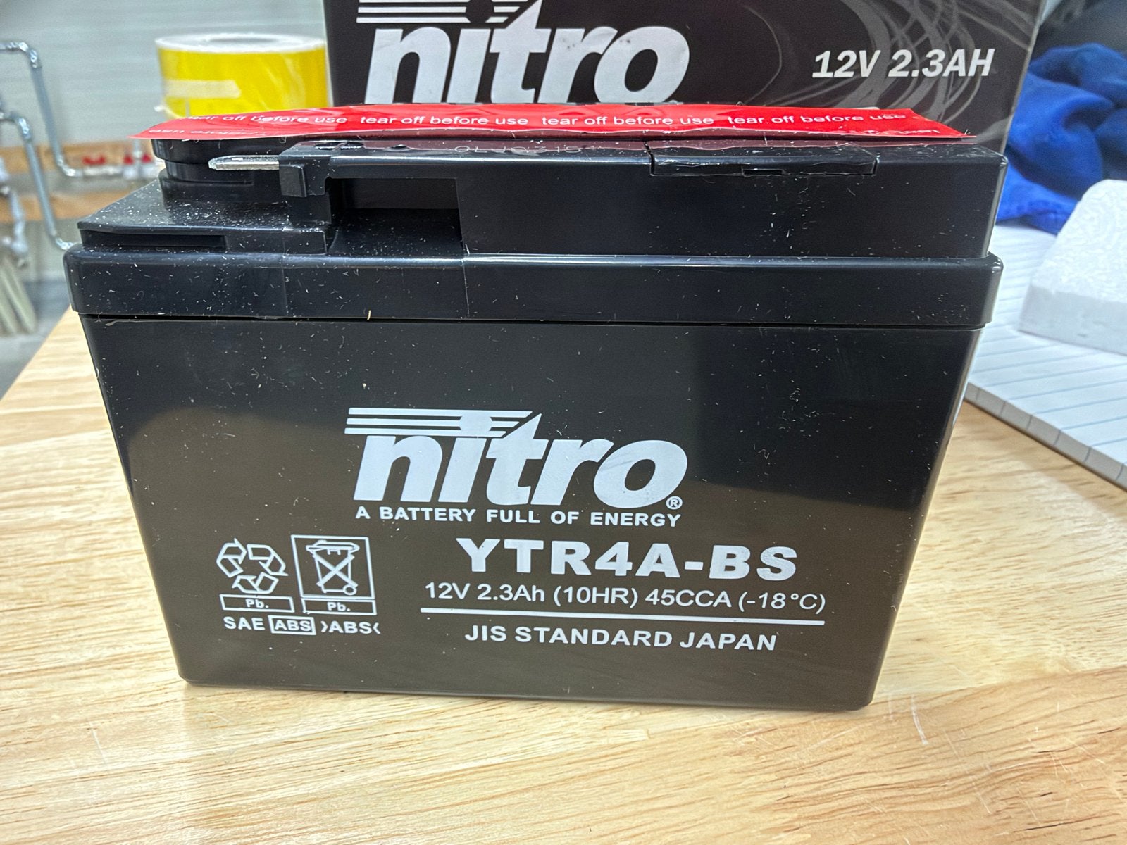 Nitro YTR4A-BS 12V 2.3Ah Accu voor Honda SFX/X8R, Nieuw, Honda