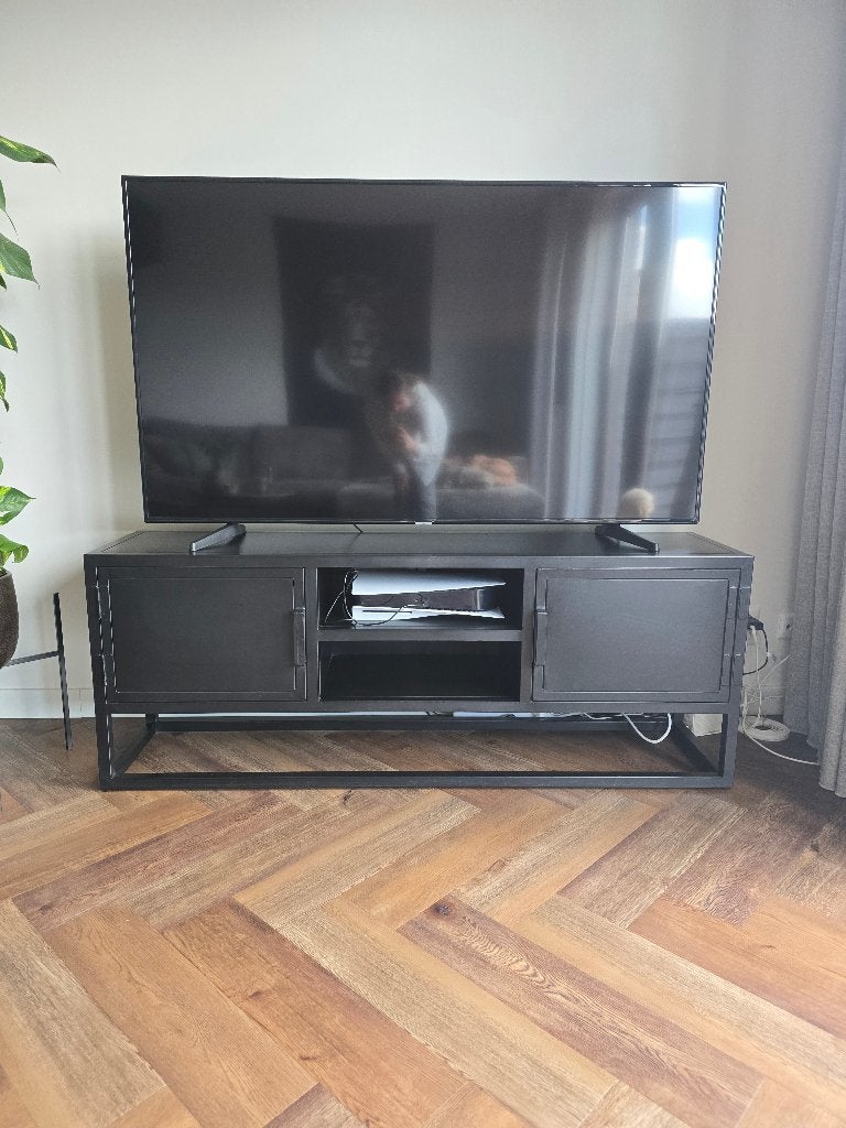 Tv meubel, Ophalen, 150 tot 200 cm, Zo goed als nieuw, Industriële