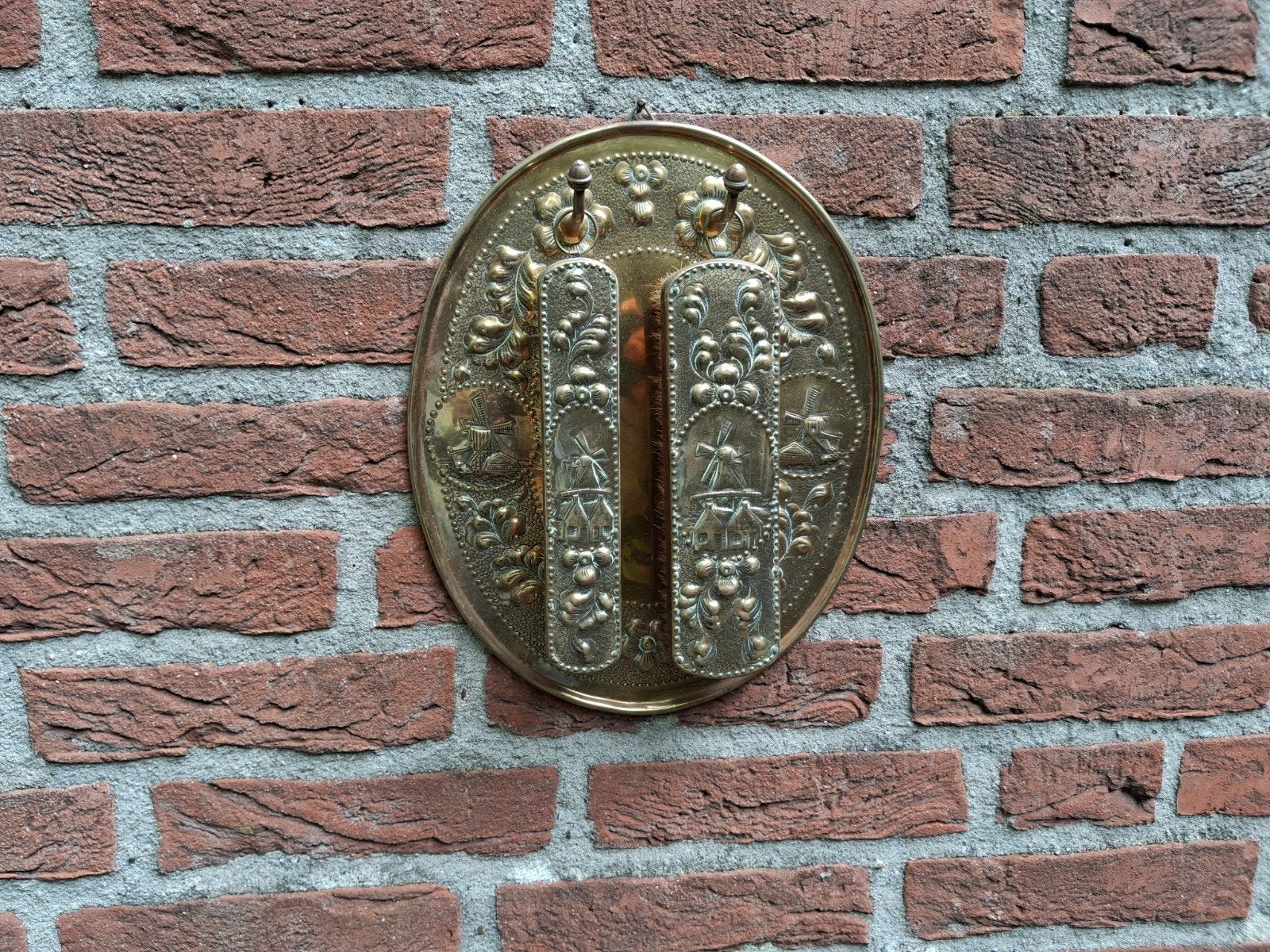 klaas dijkstra sneek koperen borstelset, Ophalen of Verzenden, Koper