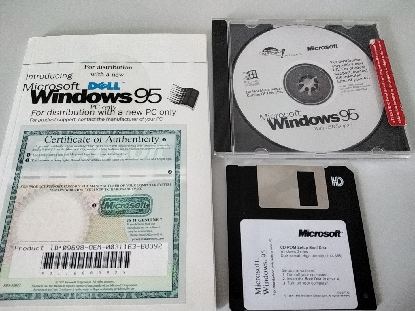 Windows 95 English on cdrom with setup boot disk, Computers en Software, Vintage Computers, Ophalen of Verzenden