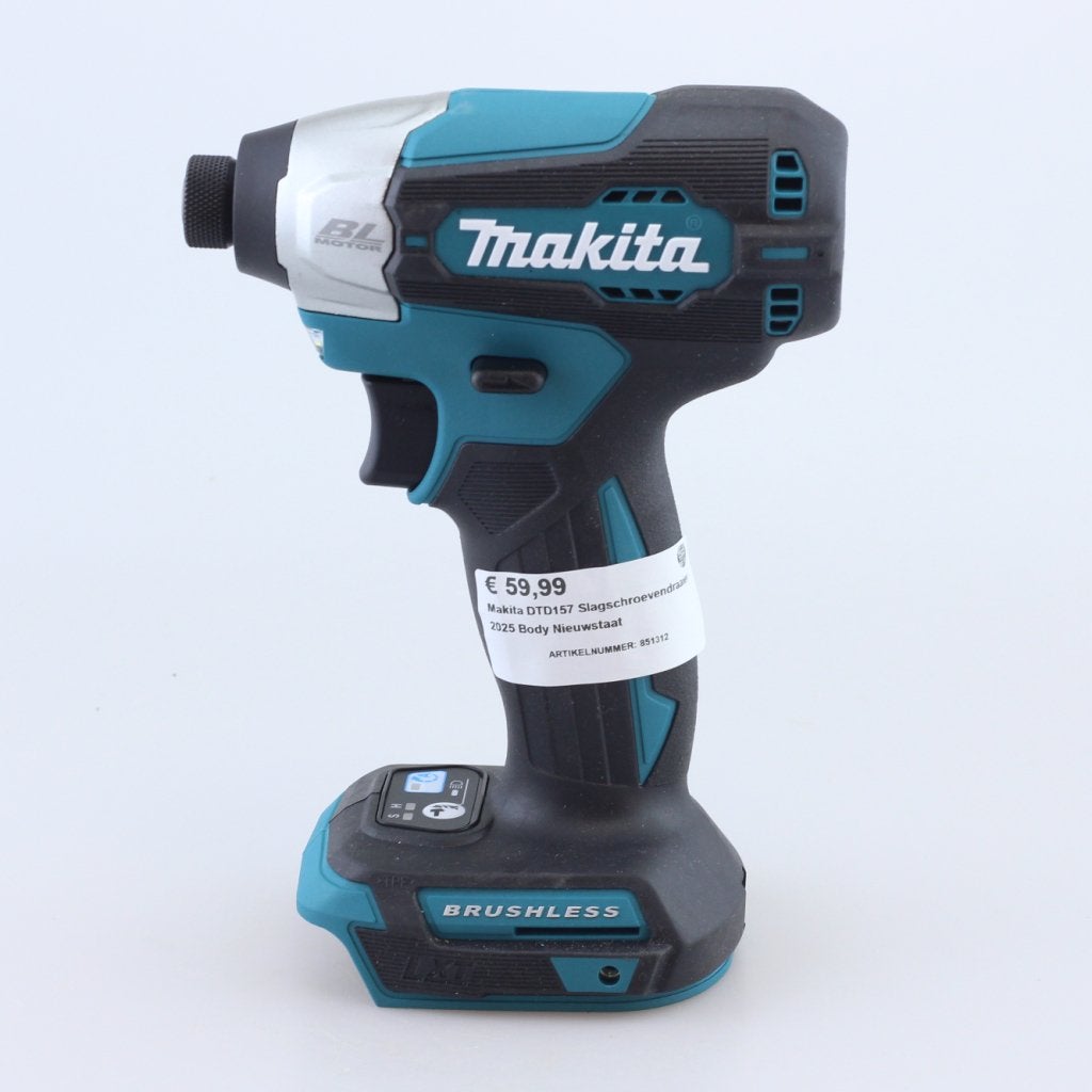 Makita DTD157 Slagschroevendraaier 2025 Body Nieuwstaat, Makita, Zo goed als nieuw, Support@makita.com, Makita Corporation, 3-11-8, Sumiyoshi-cho, 
Anjo, Aichi 446-8502
Japan