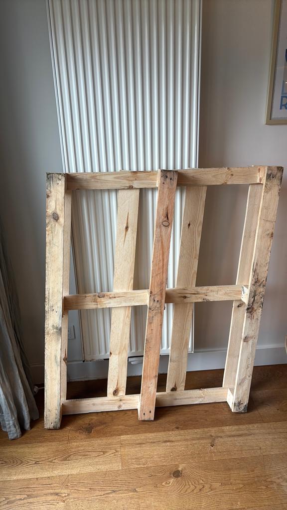 Houten pallet, Doe-het-zelf en Verbouw, Hout en Planken, Ophalen, Zo goed als nieuw, 50 mm of meer, Minder dan 200 cm