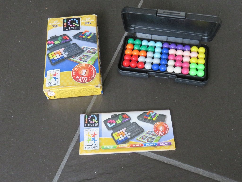Smart games IQ puzzler, vanaf 6 jaar met 2D en 3D opdrachten, Ophalen of Verzenden, Minder dan 500 stukjes, Zo goed als nieuw