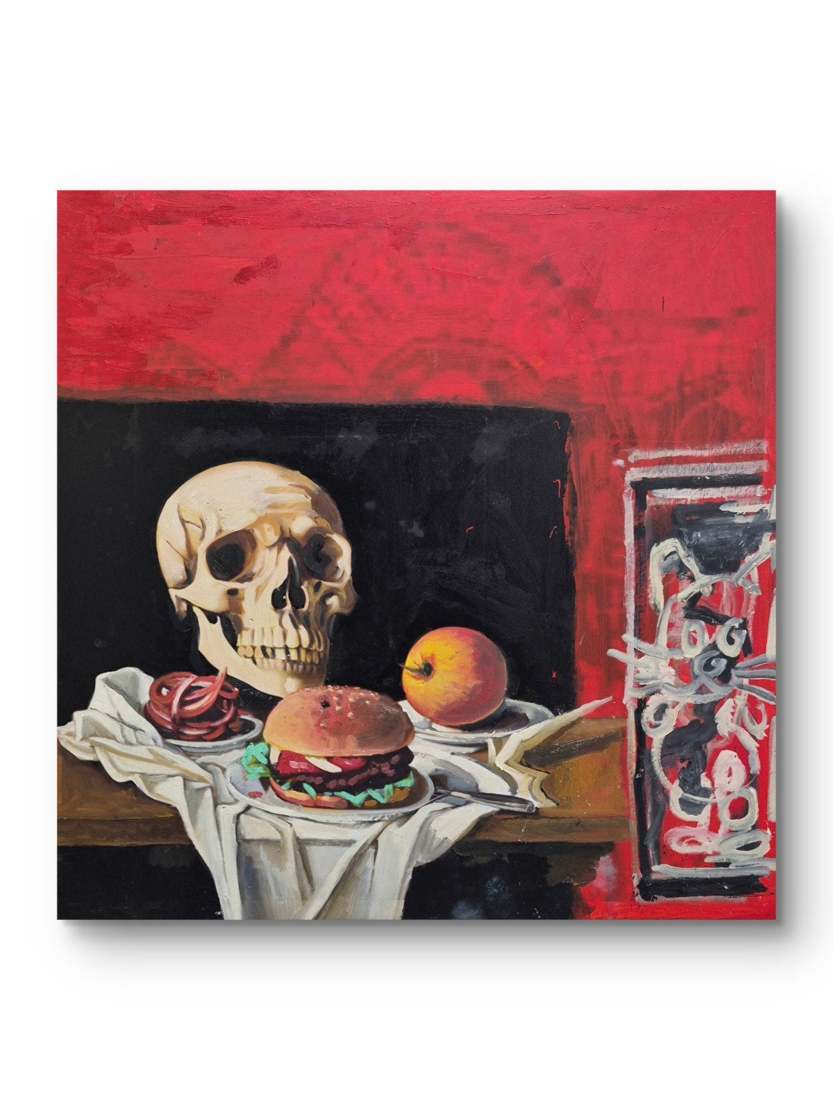 Bijzonder schilderij van Peter Klashorst - Stilleven, Ophalen, Stilleven, Met textuur, Olieverf