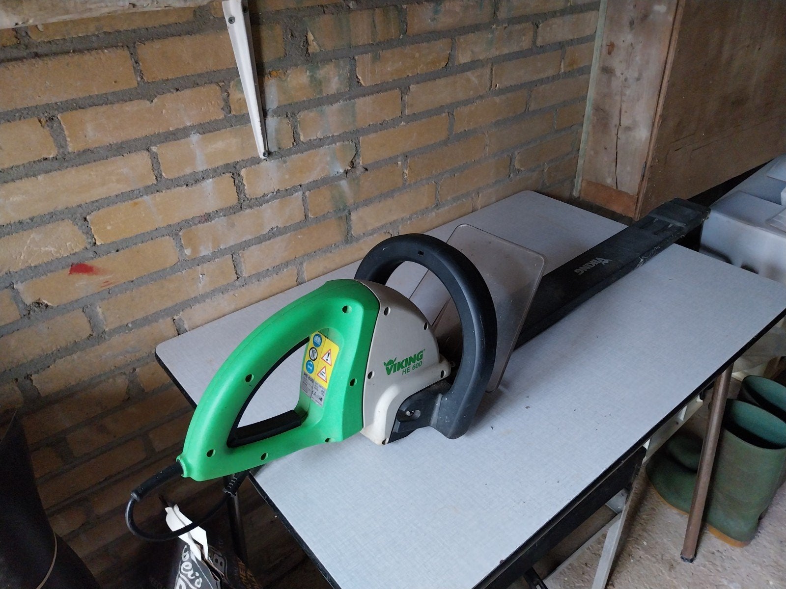 viking  hé 600 groen wit 70 cm snijmes, Ophalen, Gebruikt, Elektrisch