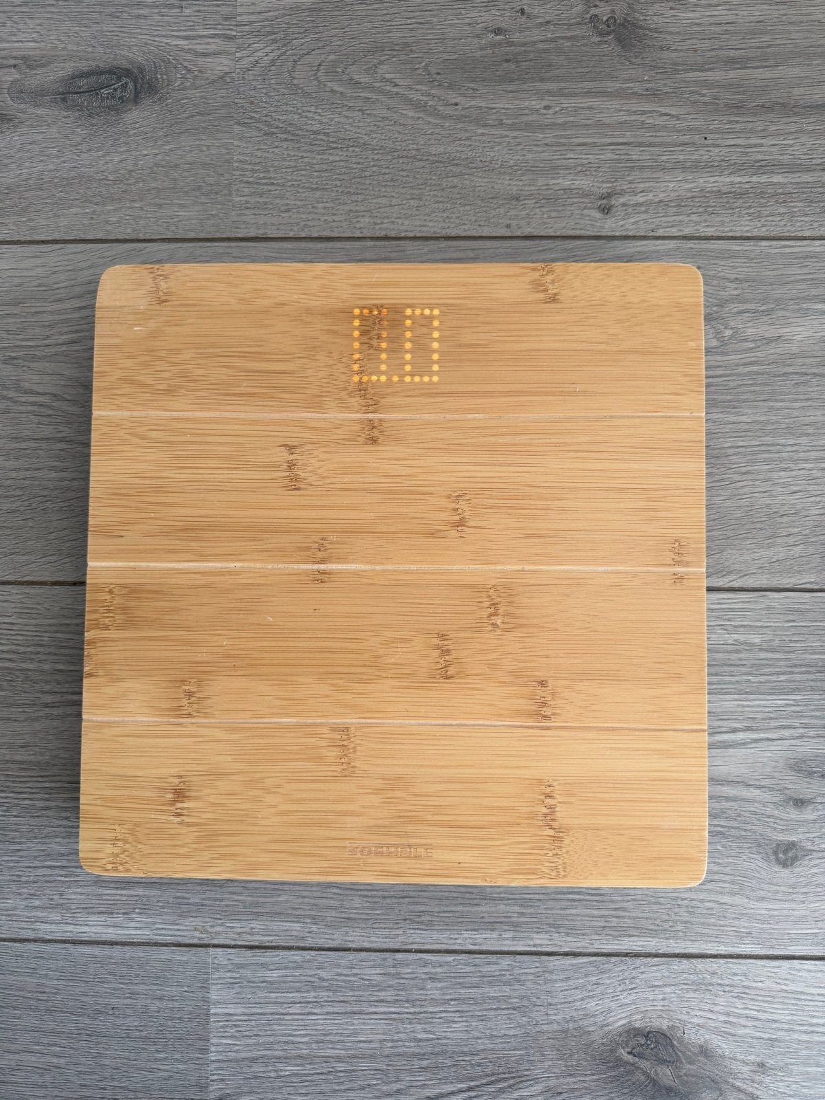 Soehnle Digitale Personenweegschaal Bamboe, Ophalen, 1 tot 500 gram, 100 kg of meer, Personenweegschaal