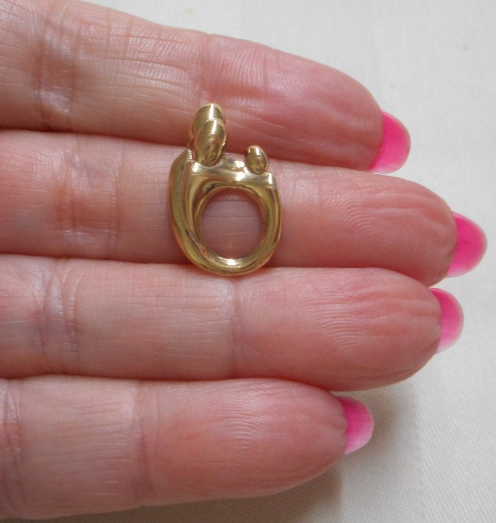 Sterling zilveren M&C hanger goud verguld nr.1174
