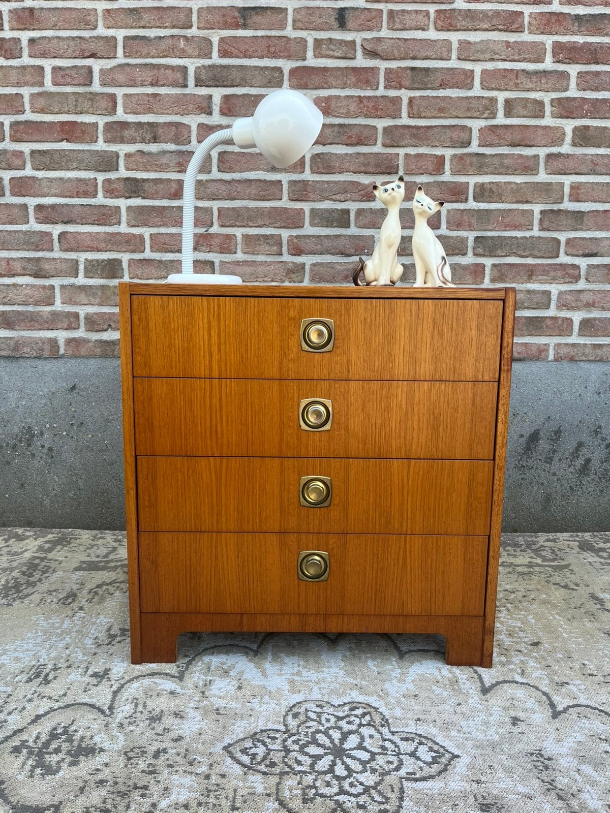 Vintage mid century msi zweden teak ladenkast., Huis en Inrichting, Kasten | Ladekasten, Ophalen, Vintage deens retro mid century teak